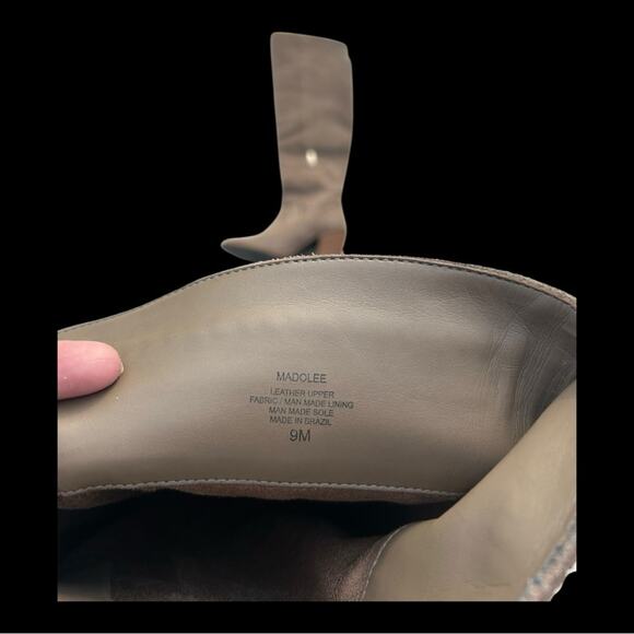 Vince Camuto Sz 9 Brown Knee‑High Block Heel Boot Boho Chic Equestrian Chic Luxe - Picture 5 of 16